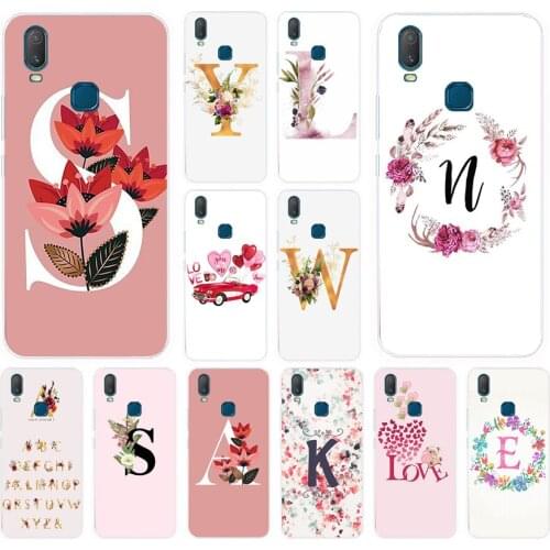 37AS Alphabet Letter Soft Silicone Back Cover Case for Vivo Y3 Y11 2019 Y12 Y15 Y17 V17Neo V17 Pro cover funda