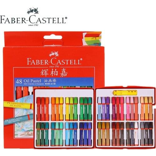 24/36/48 color set Faber-Castell oil painting stick children graffiti brush not dirty hands washable color crayons