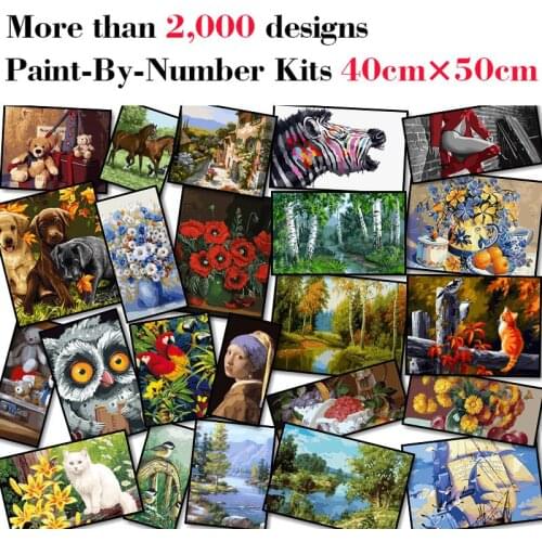 Mileelife Paintting By Numbers for Kids Adults DIY Beginner Oil Painting Kit Home Decoration