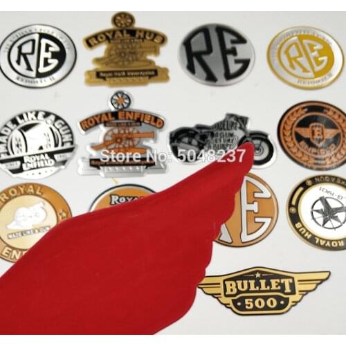 Decals sticker be Retro Royal Enfield Motorbike Emblem Badge aluminum standard Decorative stickers