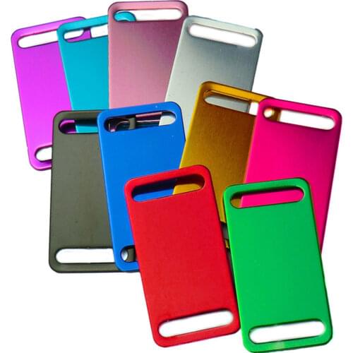 Wholesale 100Pcs Aluminium Pet ID Tags Personalized Engraved For Dog Nameplate Tags Collar Accessories Custom Dog ID Tags Pet