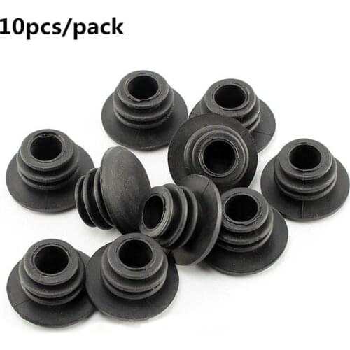 Durable 10pcs 22mm Rubber Bike Handlebar Bar End Plugs End Caps for Road Bicycle Grip Mountain BMX MTB and Other Adult Bikes