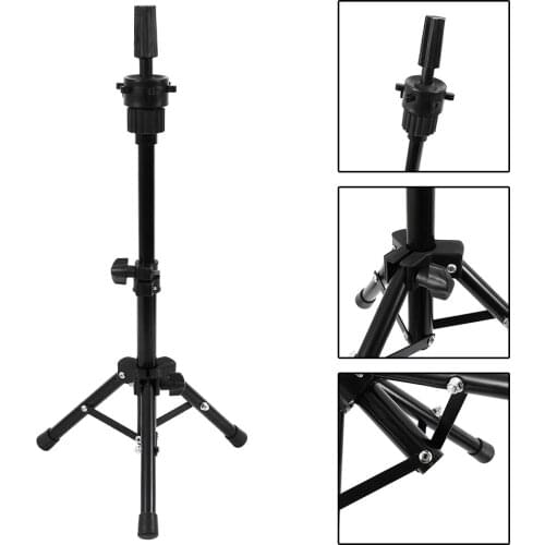 Adjustable Hairdressing False Head Mold Stand Bracket Wig Head Stand Mannequin Tripod Hair Styling Tools