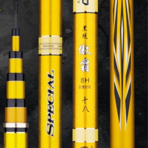 Superhard Fishing Rod Hand Pole Taiwan Fishing Rod Ultralight High Load-bearing Freshwater Fish Pole Canne a Peche Vara De Pesca