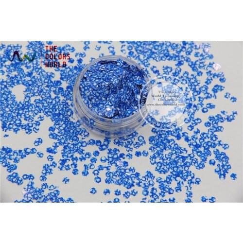 TCB083 Hexagon Shape 3MM Size glitter dust for nail Art nail Polish nail gel makeup or other DIY decoration