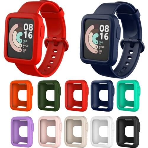 Smartwatch TPU Soft Full Edge Protector Case Shell Frame Protective Bumper Cover For Xiaomi Mi Watch Lite / Redmi Smart Watch