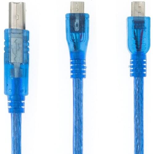 USB Cable for Uno r3/Nano/MEGA/Leonardo/Pro micro/DUE Blue High Quality A type USB/Mini USB/Micro USB