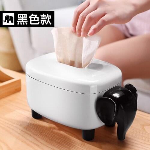 Animal Bathroom Waterproof Tissue Box Plastic White Living Room Children Napkin Holder Nordic Removable Desk Organizer LL60TB