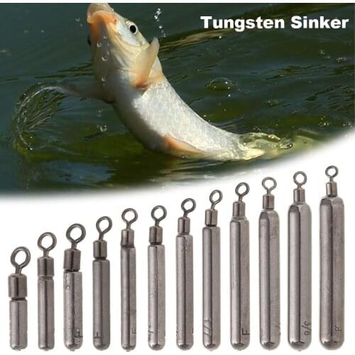 1pc Tungsten Sinkers 045g-14g Fishing Weights Sinkers For Bass Fishing Hook Connector Line Sinkers Quick Release Casting