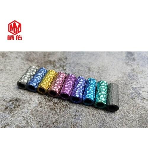 1PC EDC Paracord Beads Large Medium Small Cylindrical Titanium Umbrella Rope Cord Lanyard Pendants Knife Beads Accessories