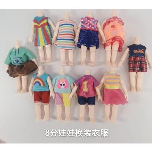 16cm Bjd Doll Clothes High-end Dress Up Can Dress Up Fashion Doll Clothes Skirt Suit Little Girl Dress Up Make Up Toy Girls Gift