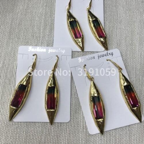 2018 Long Style Simple Fresh Irregular Crystal Earrings Accessories