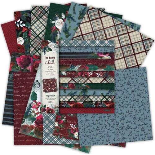 24 sheets 6"X6"the scent roses Pattern Creative Scrapbooking paper pack handmade craft paper craft Background pad