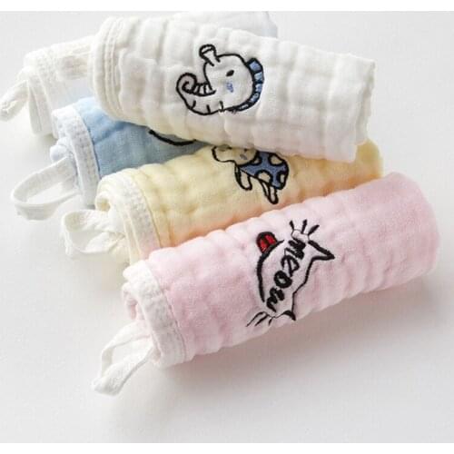 5 Pcs Baby Bibs Cotton Gauze Baby Face Towel Soft Baby Towels Wash Cloth Handkerchiefs Infant Baby Feeding Saliva Towels