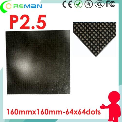 Aliexpress P2.5 modulos de pantallas led smd / P2 P1.667 p1.9 p1 p0.8 hd rental video led screen module smd2121 smd2020