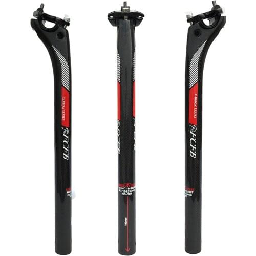 Fast ship FCFB FW carbon seatpost 3k Weave bicycle seat tube carbon 27.2/30.8/31.6*350/400mm carbon bike cycling parts