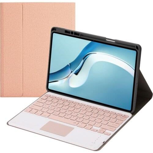 Pen Slot Cloth PU Leather Case for Huawei Matepad Pro 12.6 WGR-W19 W09 2021 Cover Detachable TouchPad Bluetooth Keyboard Funda