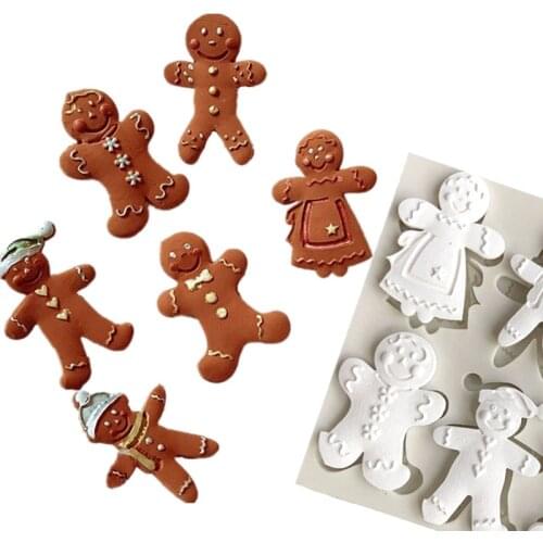 DIY Silicone Mold Christmas Cake Tools Cake Mold Chocolate Candy Clay Mold Mould 2020 Kitchen Tools