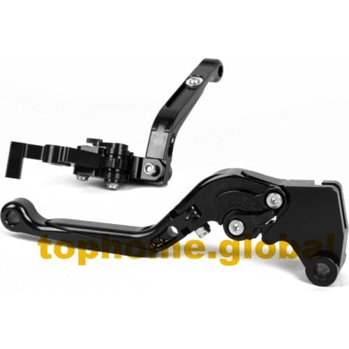 For Yamaha XJ6 DIVERSION 2009 - 2015 CNC Foldable Extendable Brake Clutch Levers Full Black 2010 2011 2012 2013 2014
