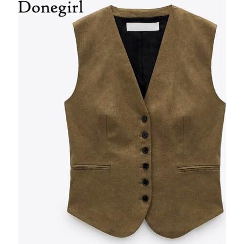 Женские короткие жилеты Donegirl China At AliExpress