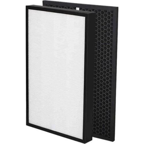 1 set (2pcs) Hepa Air Purification Activated Carbon Filter For Sharp KC-850E-R Replacement