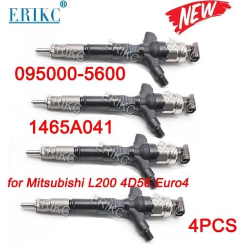4PCS 1465A041 Injector Nozzle Assy 095000-5600 0950005600 Common Rail Engine Injection for Mitsubishi L200 4D56 Euro4