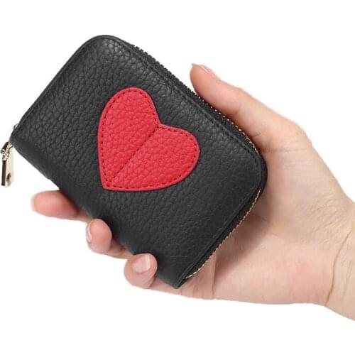15PCS / LOT Creative Cute Cow leather Credit Card Wallet Women Girls Bus Card Holder Coin Purse