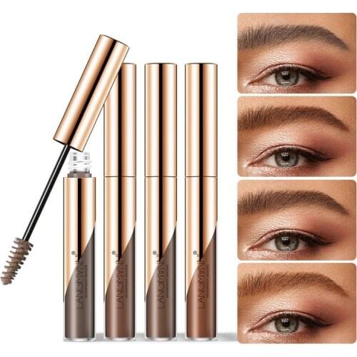 4 Colors Eyebrow Cream Waterproof Long-lasting Dye Eyebrow Gel Tattoo Tint Enhancer Eye Brow Dye Cream Lady Makeup Cosmetic Tool