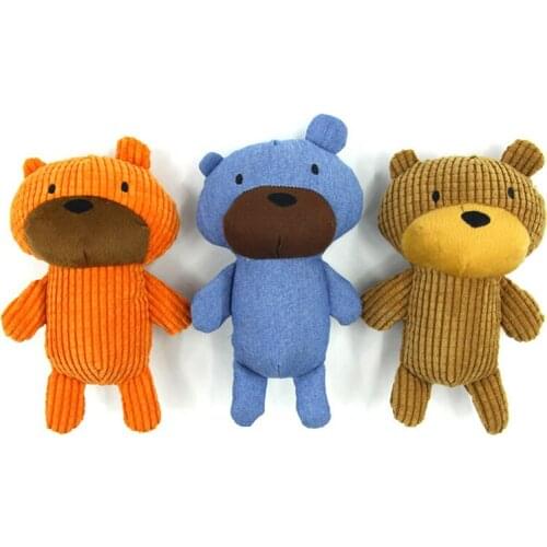 Cute Bear Shape Pet Dog Chew Toy for Dogs Squeaky Squeaker Puppy Toys Mascotas Accessories for Pets Products zabawki dla psa