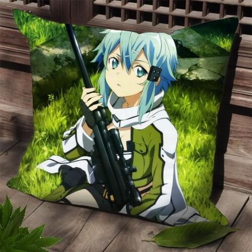 New Sword Art Online Square Anime Dakimakura Japanese Pillow Case SPC92