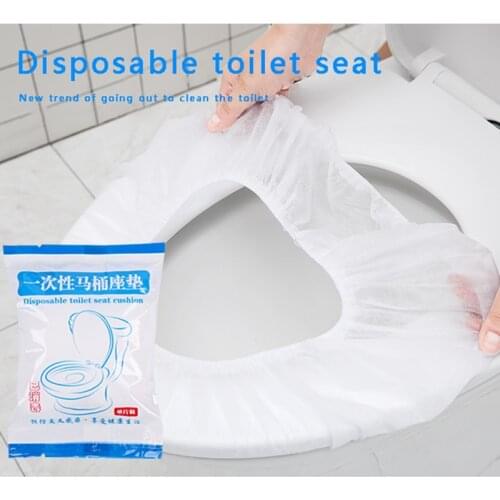 10/30/60pcs Disposable toilet seat cushion travel household toilet pad maternal cushion paper portable waterproof and dirt proof