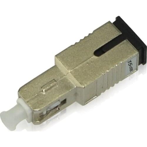High Quality 5pcs SC UPC Female to male 15dB Fiber Optic Attenuator SC UPC Fiber optical Adapter SC 15dB Free shipping