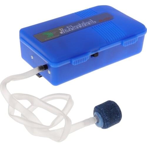 Oxygen Air Pump Fish Tank R-101 Single Output Battery Portable Aerator Compressor for Aquarium