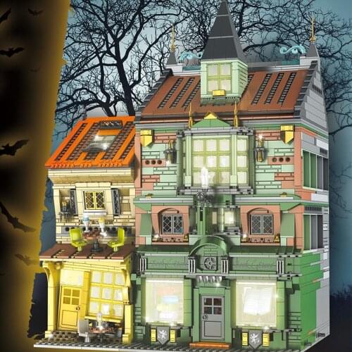 Magic Bookstore Ornaments building Technoical plastic Building Blocks Educational Childs Gifts High-Tech Model Toys 3468 PCS