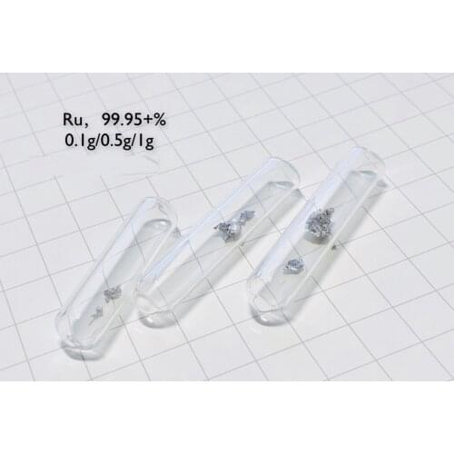 0.1/0.5/1g Smelting Crystal Ruthenium Metal High-purity Ruthenium Ru Filiform Smelting Crystal