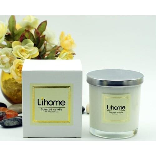 150g Aromatherapy Wedding Romantic Scented Party Flameless 100% Soy Candle Last about 30h Rose Jasmine Lavender Free Shipping