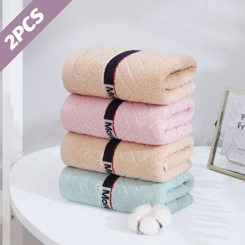 2/4/10PCS Quick Drying Cotton Towel Stripe Face Hand Bath Cloth Bathroom Gift Home 34*76cm Absorbent