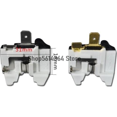 2 Pcs Refrigerator Thermal Overload Protector 1/6HP 1/5HP 1/4HP 1/3HP 1/2HP Compressor Replacement