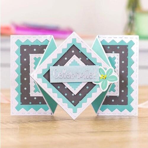 2021 New Square DIY Craft Metal Cutting Die Scrapbook Embossed Paper Card Album Craft Template Stencil Dies Embossing Dies