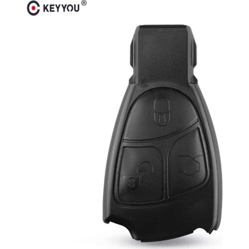 KEYYOU 10pcs/lot 3 BUTTON REMOTE KEY FOB SHELL CASE FOR MERCEDES BENZ B C CL E S CLS CLK SL ML SLK free shipping