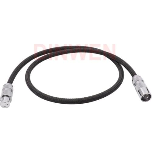 3Pin XLR Extension Cable Male to Male/Male to Female Adapter Rhodium plated Connector with Red/Black point 1PC/Lot DIY