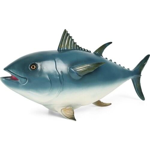 43*13*23cm simulation marine animal model seabed creature static large soft rubber stuffed tuna childrens toy decoration
