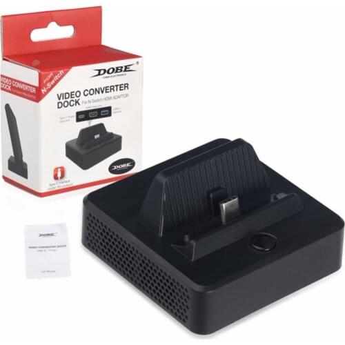 DOBE TNS-1828 Video Converter Dock Charger Adapter for Switch Game Console with TV Video Converter HDMI Video Port 5V/2A