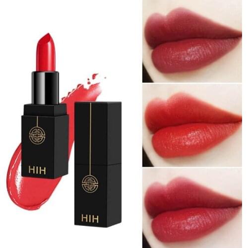 Black Tube Lipstick Long-lasting Waterproof Non-stick Cup Easy To Color Matte Lipstick new