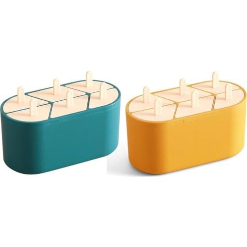 6 Grids Ice Cream Mold Sealed Design Small Pudding Mold Environmentally Friendly And Non-Toxic Ice Cream Mold