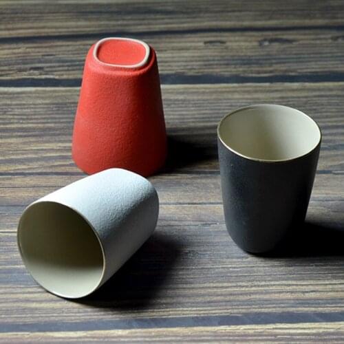 Stoneware Tea Master Cup Vintage Coarse Pottery Water Mug Single Cup Ceramic Tea Cup Large Drinking Tea Cup 110ml Puer Cup