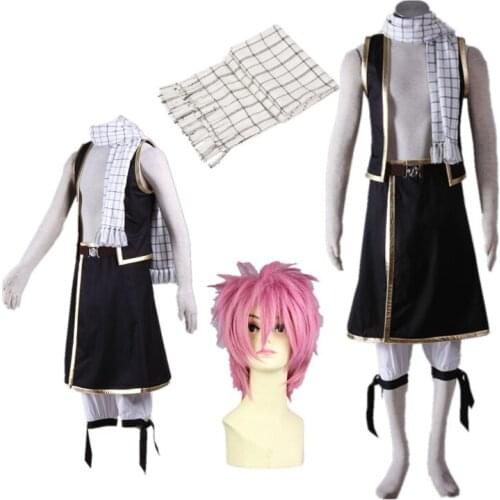 Anime cosplay Fairy Tail Natsu Halloween Naze Cosplay wig Costumes Halloween