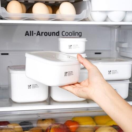 Lunch box microwave heating sealed refrigerator fruit storage plastic crisper kitchen storage containers food containers set