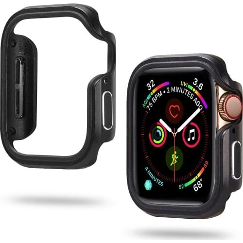 Metal+TPU High Quality Protector Case for Apple Watch SE Series 6 5 4 3 Cover 44mm 40mm 38mm 42mm Bumper for iWatch Hard Frame