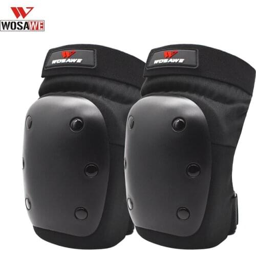 WOSAWE Adult Knee Pads Elbow Pads Wrist Guards Protective Gear Set for Roller Skating Skateboarding Cycling Motorcycle Sport
